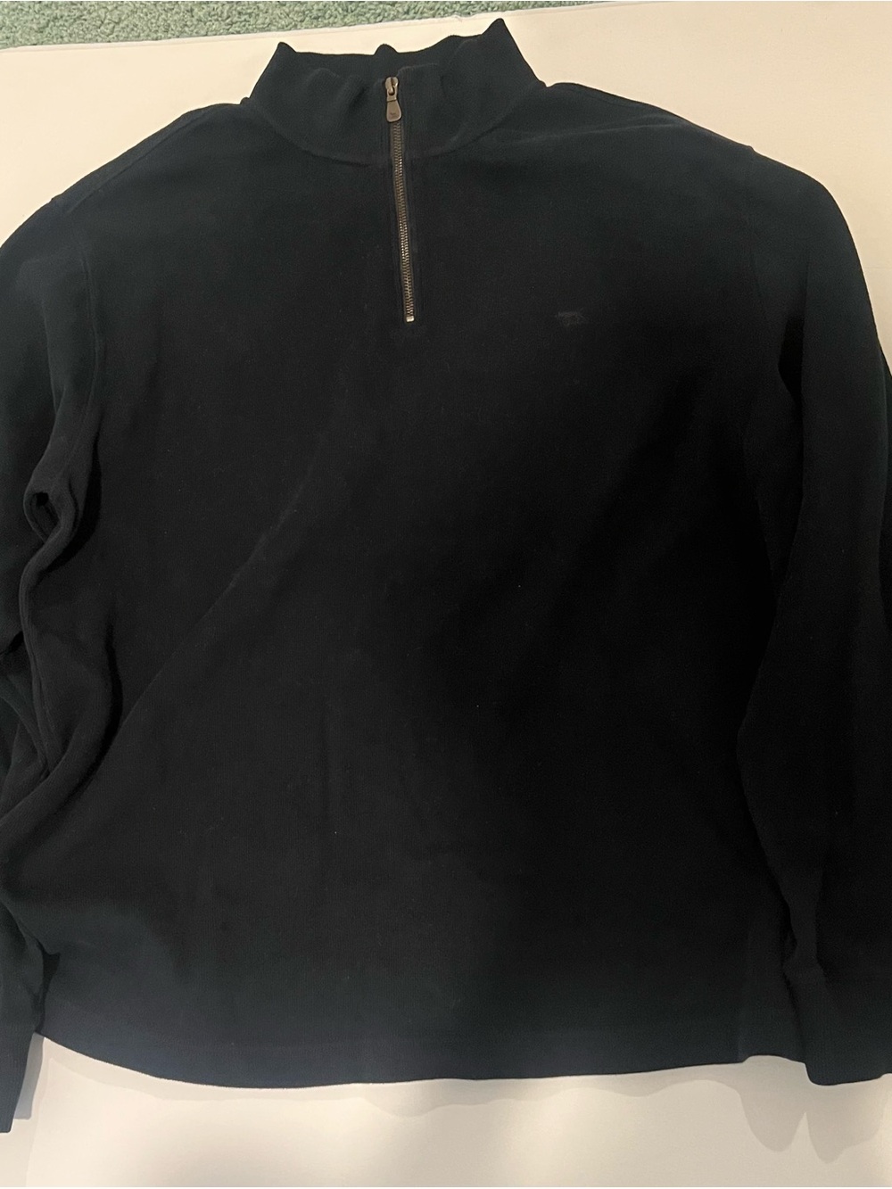 Rodd & Gunn Black Zip-Neck Sweater